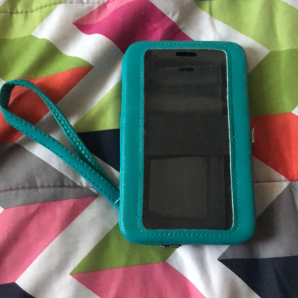 Phone case wallet wristlet